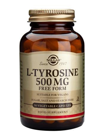 L-Tyrosine 500 mg Vegetable Capsules