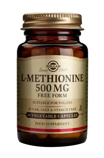 L-Methionine 500 mg Vegetable Capsules