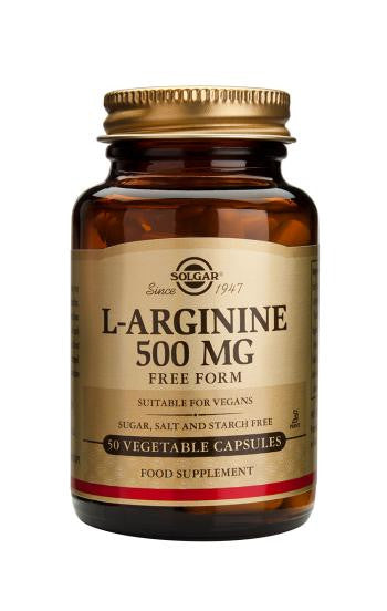 L-Arginine 500 mg Vegetable Capsules