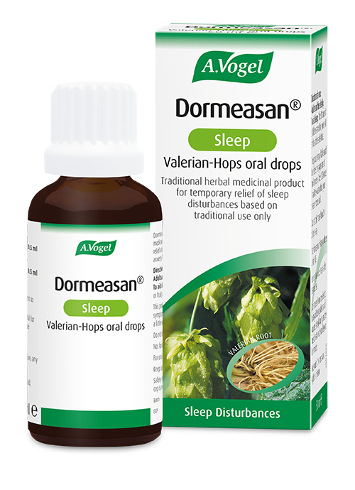 Dormeasan® Valerian & Hops Dormeasan® Valerian-Hops works as a sleeping aid