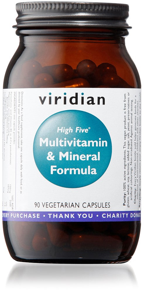 Viridian HIGH FIVE Multivitamin and Mineral Formula - 90 Veg Caps