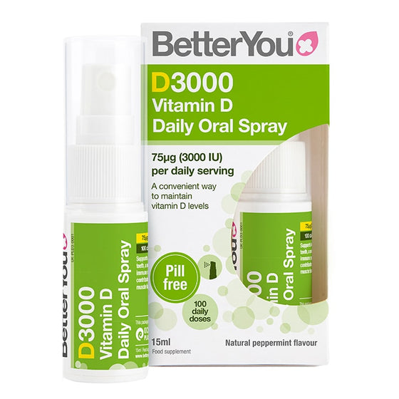 BetterYou D3000 Vitamin D Daily Oral Spray 15ml