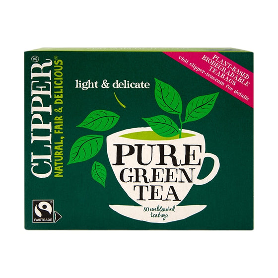 Clipper Pure Green Teabags 80s