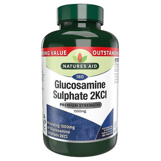 Natures Aid Glucosamine Sulphate 2KCL 1500mg 180s