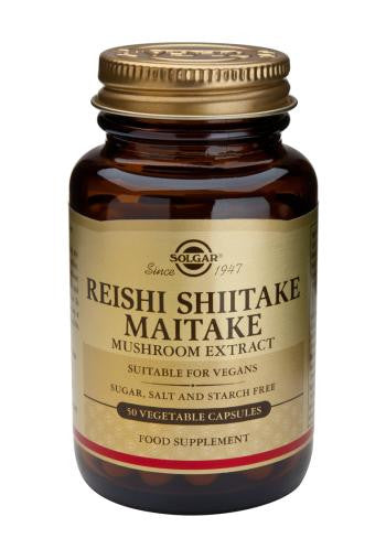 Reishi Shiitake Maitake Mushroom Extract Vegetable Capsules