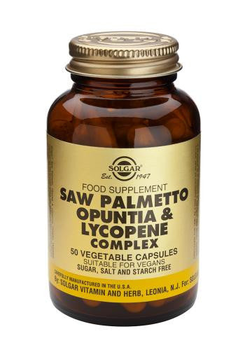 Saw Palmetto Opuntia & Lycopene Complex Vegetable Capsules