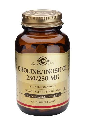 Choline/Inositol 250/250 mg Vegetable Capsules