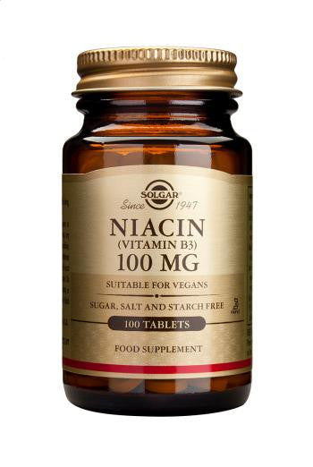Niacin 100 mg (Vitamin B3) Tablets