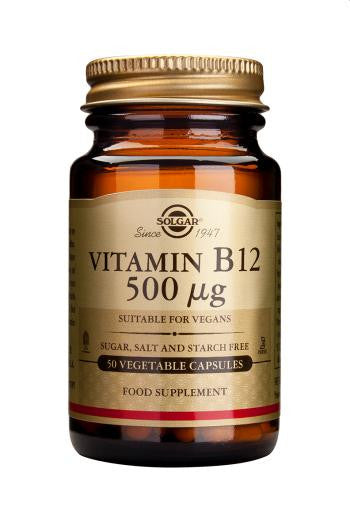 Vitamin B12 500 µg Vegetable Capsules