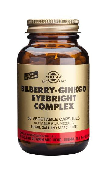 Bilberry Ginkgo Eyebright Complex Vegetable Capsules