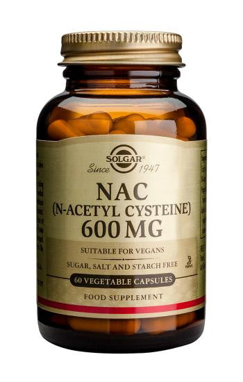 NAC (N-Acetyl Cysteine) 600 mg Vegetable Capsules