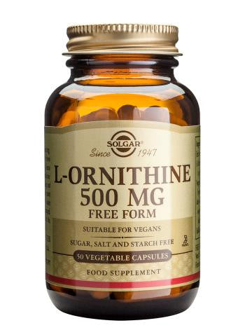 L-Ornithine 500 mg Vegetable Capsules