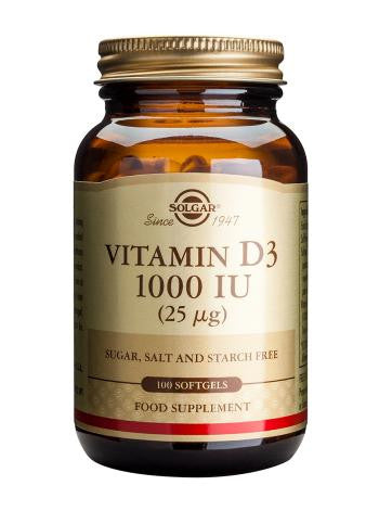 Vitamin D3 1000 IU (25 µg) Softgels