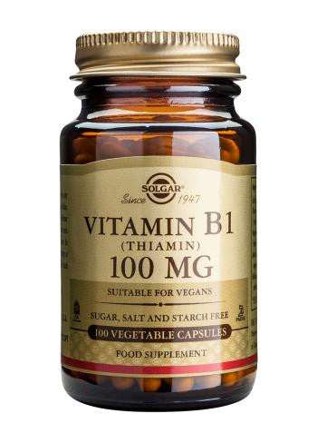 Vitamin B1 100 mg (Thiamin) Vegetable Capsules