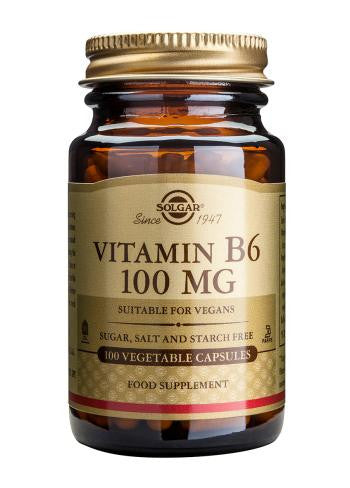 Vitamin B6 100 mg Vegetable Capsules