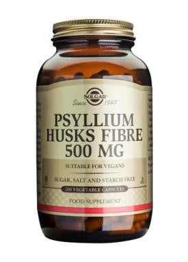 Psyllium Husks Fibre 500 mg Vegetable Capsules
