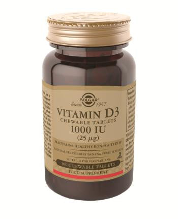 Vitamin D3 1000IU (25ug) Chewable