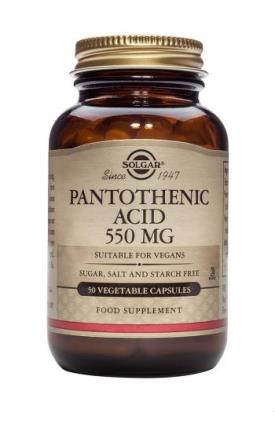 Pantothenic Acid 550mg Vcaps
