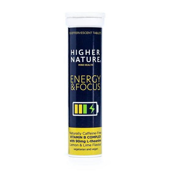 Higher Nature Energy & Focus effervescent tablets