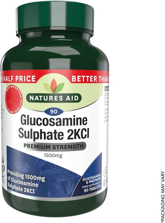 Natures Aid Glucosamine Sulphate 2KCL 1500mg 90s