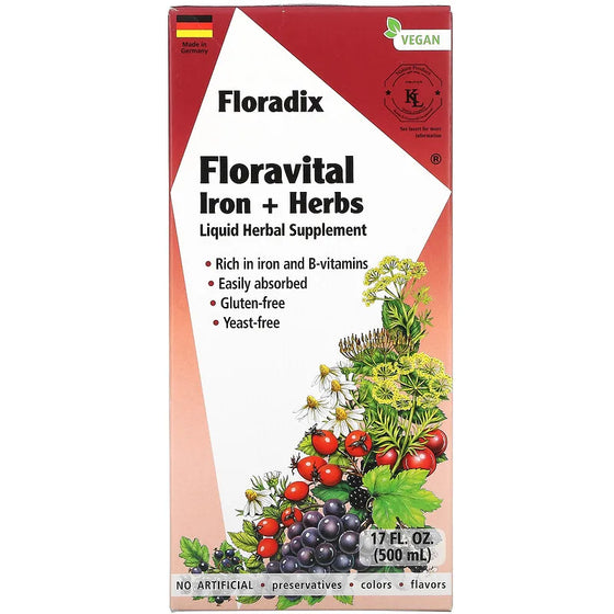 Floradix Floravital yeast & gluten free 500ml