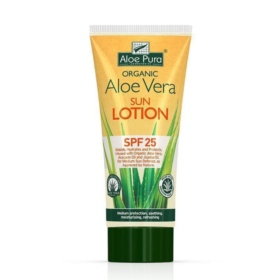 Optima Aloe Pura Organic Aloe Vera Sun Lotion SPF25