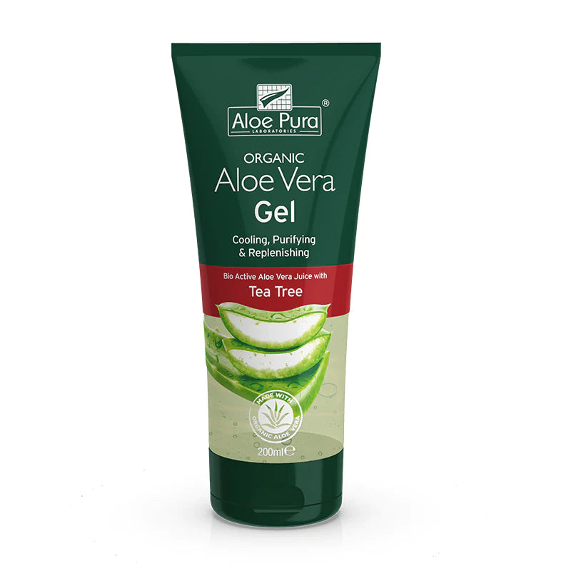 Optima Organic Aloe Vera Gel with Tea Tree 200ml