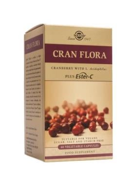 Cran Flora with Probiotics Plus Ester-C(R) Vegetable Capsules