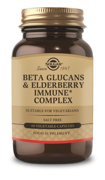 Beta Glucans & Elderberry Immune+ Complex Vegetable Capsules