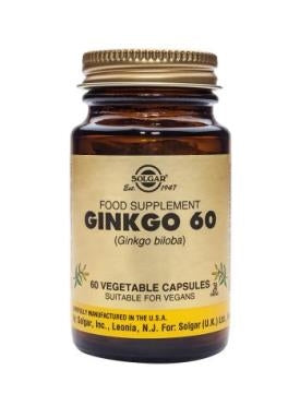 Ginkgo 60 Vegetable Capsules