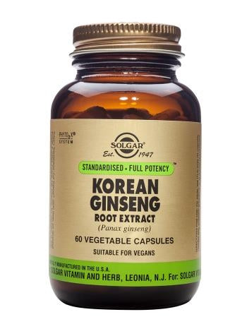 Korean Ginseng Root Extract Vegetable Capsules