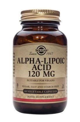 Alpha Lipoic Acid 120 mg Vegetable Capsules
