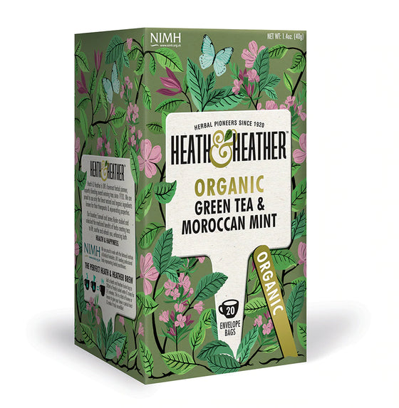 Heath & Heather Org Green Tea with Mint