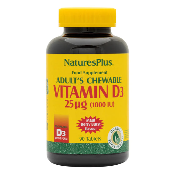 Natures Plus Chewable Vitamin D3 1000iu 90 tablets