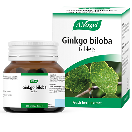 Ginkgo biloba drops & tablets Benefit from extracts of fresh Ginkgo biloba