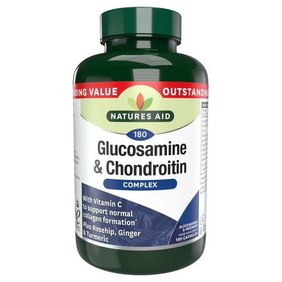 Natures Aid Glucosamine & Chondroitin Complex 180s