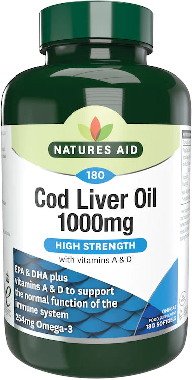 Natures Aid Cod Liver oil 1000mg 180s