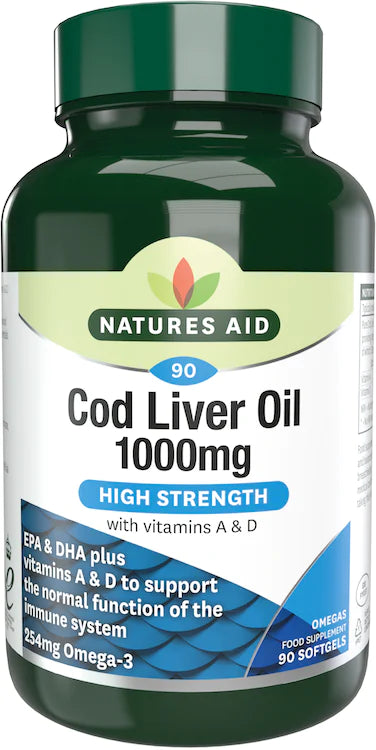 Natures Aid Cod Liver oil 1000mg 90s