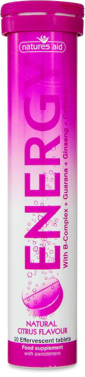 Natures Aid Energy Effervescent 20 tablets