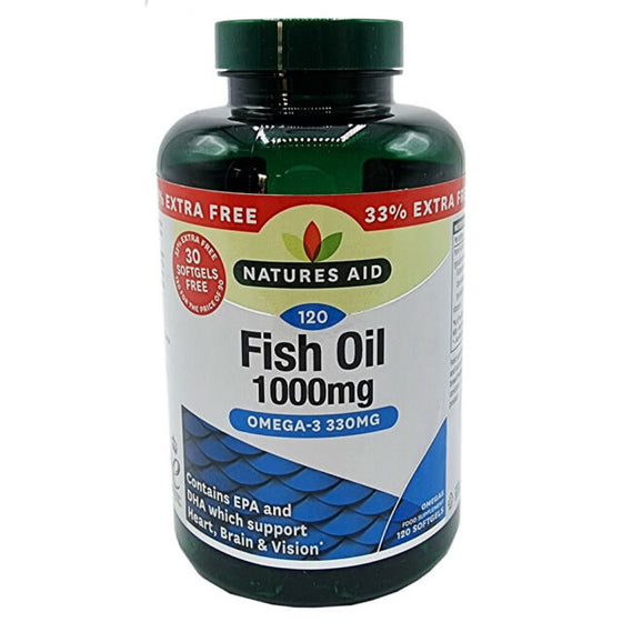 Natures Aid Fish Oil 1000mg 120s