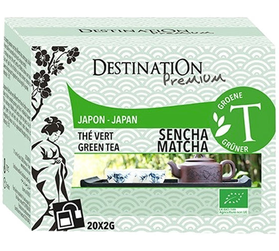 Destination Premium Sencha Matcha teabags