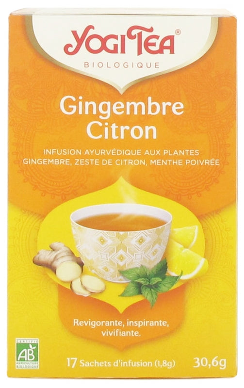 Yogi Ginger & Lemon teabags